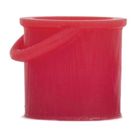 Red Fire Bucket - 3D Printed -- pkg(8)