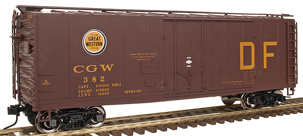 O Trainman(R) 40' Plug Door Boxcar, 2-Rail -- Chicago Great Western