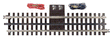 21st Century Track System(TM) Nickel Silver Rail w/Brown Ties - 3-Rail -- Terminal Track, 10" Straight
