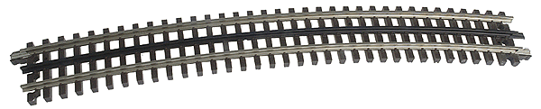 21st Century Track System(TM) Nickel Silver Rail w/Brown Ties - 3-Rail -- O-81 Full Curved Section (16 pcs./Circle)