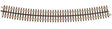 21st Century Track System(TM) Nickel Silver Rail w/Brown Ties - 3-Rail -- O-99 Full Curved Section (Circle = 16 Pieces)
