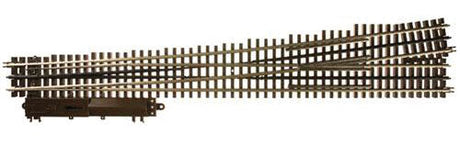 21st Century Track System(TM) Nickel Silver Rail w/Brown Ties - 3-Rail -- #7.5 High-Speed Switch - Left-Hand