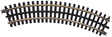 21st Century Track System(TM) Nickel Silver Rail w/Brown Ties - 3-Rail -- O27 Full Curved Section (8 pcs./circle)