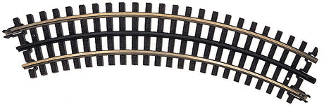 21st Century Track System(TM) Nickel Silver Rail w/Brown Ties - 3-Rail -- O27 Full Curved Section (8 pcs./circle)
