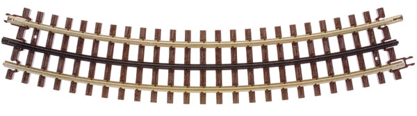21st Century Track System(TM) Nickel Silver Rail w/Brown Ties - 3-Rail -- O45 Full Curved Section (12pcs./circle)