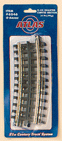 21st Century Track System(TM) Nickel Silver Rail w/Brown Ties - 3-Rail -- O-45 Quarter Curved Section