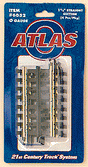 21st Century Track System(TM) Nickel Silver Rail w/Brown Ties - 3-Rail -- 1-3/4" Straight