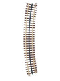 21st Century Track System(TM) Nickel Silver Rail w/Brown Ties - 3-Rail -- O-72 Full Curved Section (16 Pieces Makes a Circle)