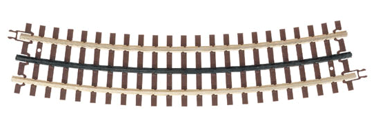 21st Century Track System(TM) Nickel Silver Rail w/Brown Ties - 3-Rail -- O63 Full Curved Section (16 pcs./circle)