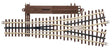 21st Century Track System(TM) Nickel Silver Rail w/Brown Ties - 3-Rail -- O72 Wye Remote Custom Supreme Switch