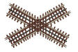 21st Century Track System(TM) Nickel Silver Rail w/Brown Ties - 3-Rail -- 60 Degree Crossing