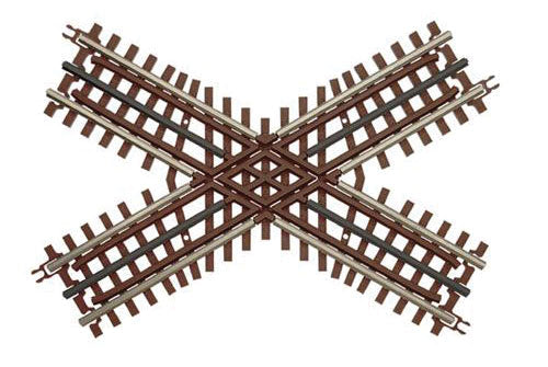 21st Century Track System(TM) Nickel Silver Rail w/Brown Ties - 3-Rail -- 60 Degree Crossing