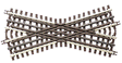 21st Century Track System(TM) Nickel Silver Rail w/Brown Ties - 3-Rail -- 30 Degree Crossing