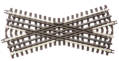 21st Century Track System(TM) Nickel Silver Rail w/Brown Ties - 3-Rail -- 30 Degree Crossing