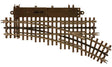 21st Century Track System(TM) Nickel Silver Rail w/Brown Ties - 3-Rail -- O-45 Switch Right Hand