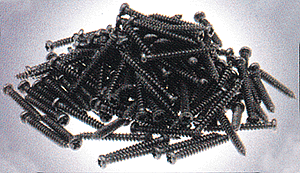21st Century Track System(TM) Nickel Silver Rail w/Brown Ties - 3-Rail -- Track Screws pkg(48)