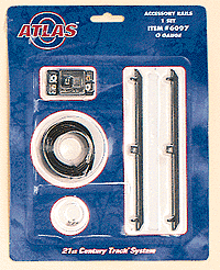 21st Century Track System(TM) Nickel Silver Rail w/Brown Ties - 3-Rail -- Accessory Rails pkg(2)