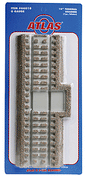 3-Rail Roadbed Straight Sections -- 10" Terminal Section