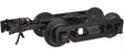 Commonwealth Express Trucks w/Knuckle Coupler - 3-Rail - Ready to Run -- 1 Pair