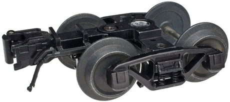 50-Ton Barber-Bettendorf Trucks w/Knuckle Coupler - 3-Rail - Ready to Run -- 1 Pair