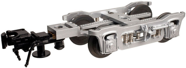 3-Rail Passenger Truck w/Coupler -- Silver pkg(2)
