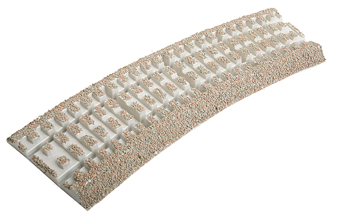 3-Rail Roadbed Curved Sections -- O-54 Curve