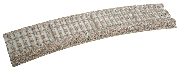 0-72 3-Rail Roadbed - Curved Sections -- 0-72 Full Curve