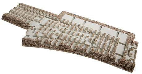 3-Rail Roadbed Switches and Crossings -- O-54 Left Hand Switch