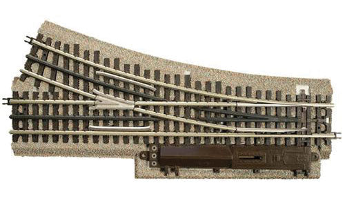 0-72 3-Rail Roadbed Switches -- 0-72 Right Hand Switch