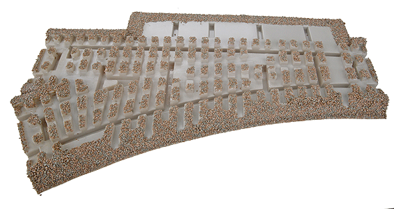 3-Rail Roadbed Switches and Crossings -- O-45 Left Hand Switch