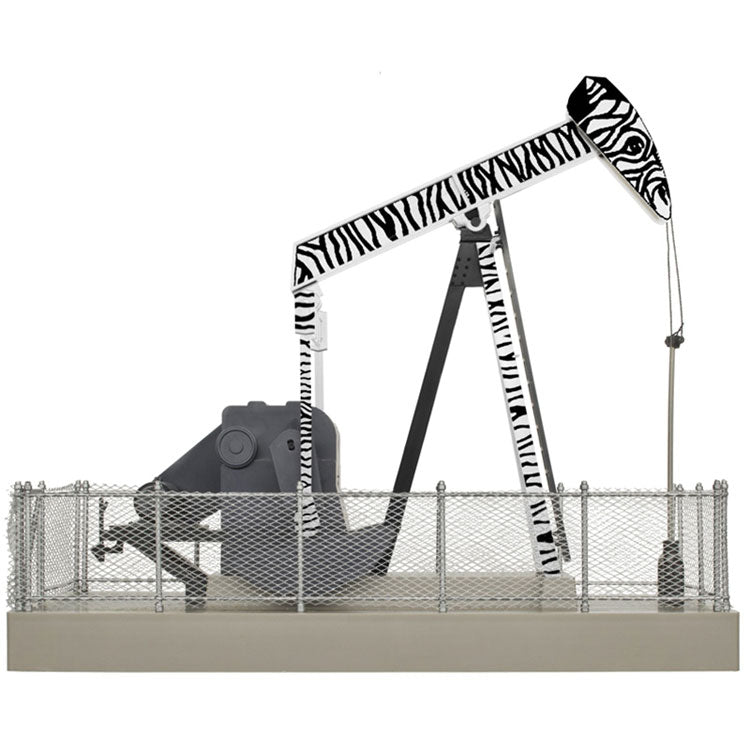 Operating Oil Pump -- Zebra (black, white)