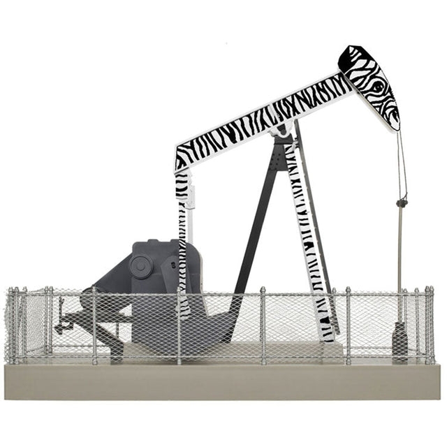 Operating Oil Pump -- Zebra (black, white)