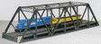 Single Track Pratt Truss Bridge Kit - 3 Rail -- 40" 100cm Long x 9-1/2" 23.7cm High