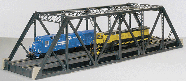 Single Track Pratt Truss Bridge Kit - 3 Rail -- 40" 100cm Long x 9-1/2" 23.7cm High