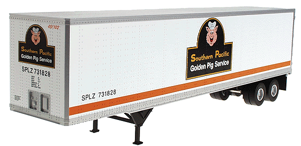 45' Pines Trailer -- Southern Pacific (black, white & orange)