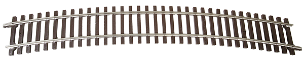 Code 148 Solid Nickel Silver 2-Rail -- 40.5" Radius Full Curve Track (Circle = 16 Pieces)