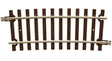 Code 148 Solid Nickel Silver 2-Rail -- 40.5" Radius 1/3 Curve Track Section
