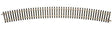 Code 148 Solid Nickel Silver 2-Rail Curve Track -- 54.0" Radius Full Curve Track (Circle = 16 Pieces)