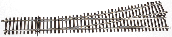Code 148 Solid Nickel Silver 2-Rail -- #5 Left Hand Turnout