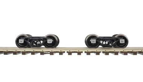 Wagon-Top Boxcar 2-Rail Bettendorf Trucks with Knuckle Coupler -- Compatible with Weaver Rolling Stock 1 Pair