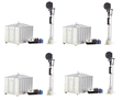 21st Century Signal System - Operating 2-Rail Signal 4-Pack -- Type "G" Signal w/Red, Green & Yellow Aspects