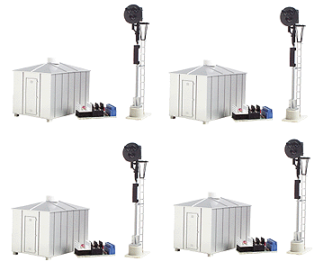 21st Century Signal System - Operating 2-Rail Signal 4-Pack -- Type "G" Signal w/Red, Green & Yellow Aspects