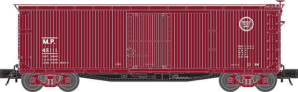 Master USRA 40' Double-Sheathed Wood Boxcar - 3-Rail - Ready to Run -- Missouri Pacific (Boxcar Red, Small Buzz Saw Logo)