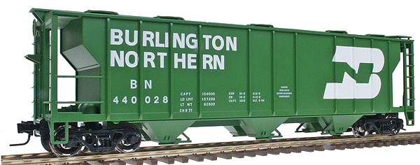 Atlas O Trainman(R) PS-2 3-Bay Covered Hopper 2-Rail -- Burlington Northern