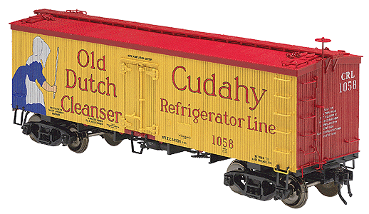 36' Wood Refrigerator Car 2-Rail -- Cudahy "Puritan" #1001, "Sunlight" #1058