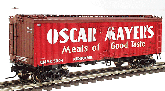 36' Wood Refrigerator Car 2-Rail -- Oscar Mayer #5001, #5004