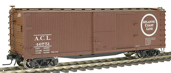 Atlas O Master(R) USRA Double-Sheathed Wood Boxcar - 2-Rail - Ready to Run -- Atlantic Coast Line