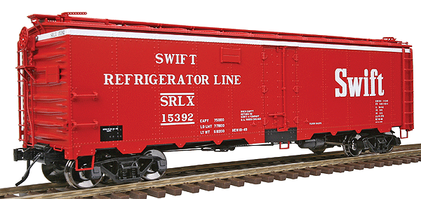 Atlas O Master(TM) 40' Steel Reefer, 2-Rail -- Swift Refrigerator Line