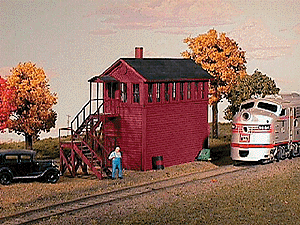 Burlington (CB&Q) "Wood Tower" (Prototype at Burlington, IA) -- 6 x 1-3/4 x 3-1/2"  15 x 4.3 x 8.7cm