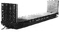 Laser-Cut Wood Bulkhead Planking w/Bolt Holes (No Deck) -- For Walthers 54' GSC Flatcars w/Bulkheads